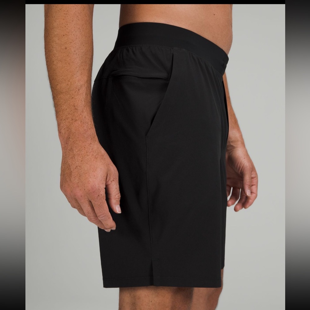 LULULEMON men’s T.H.E. Linerless athletic shorts 9 inch inseam black large